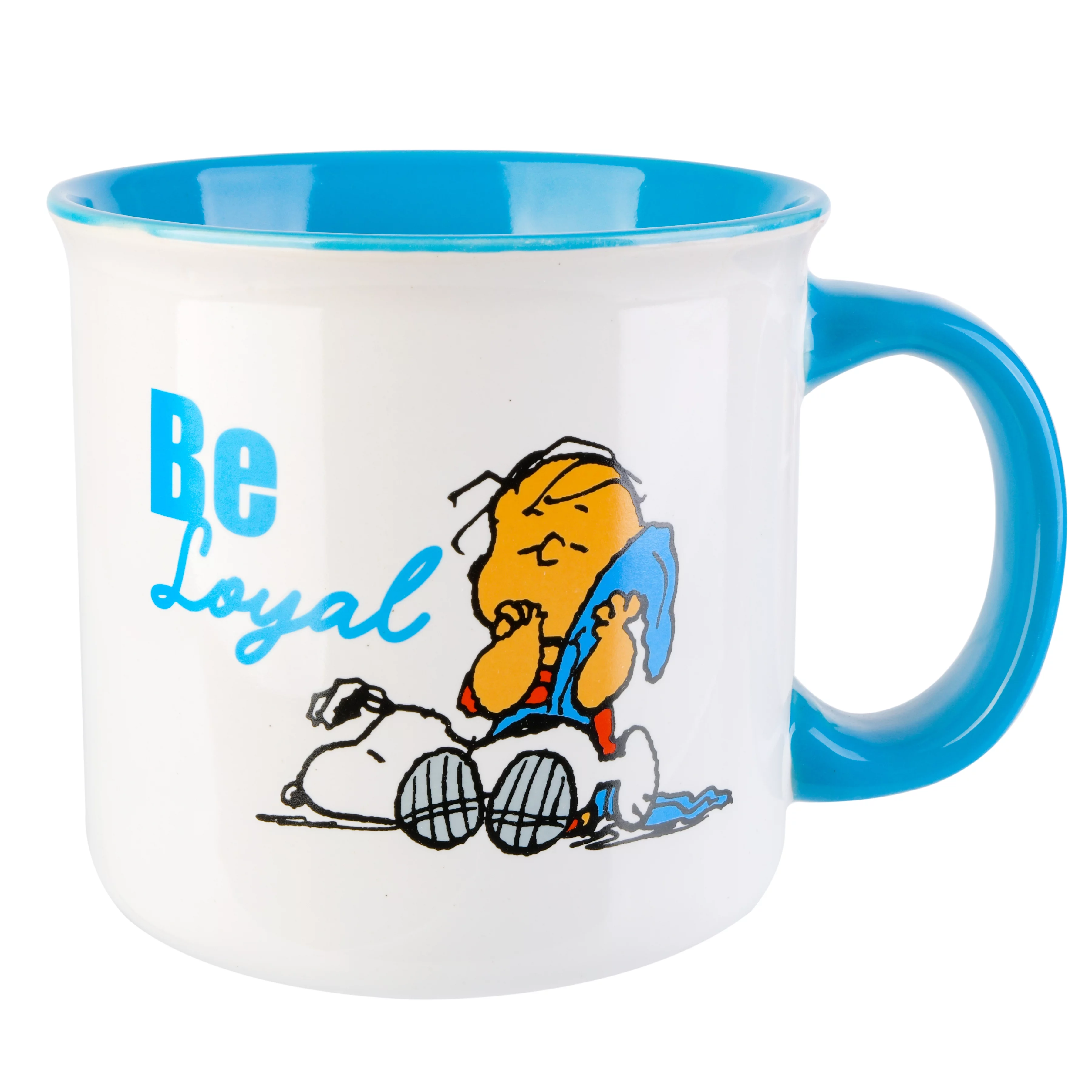 Peanuts Gentle Reminders 4 Pack 21 oz Stoneware Camper Mug Set