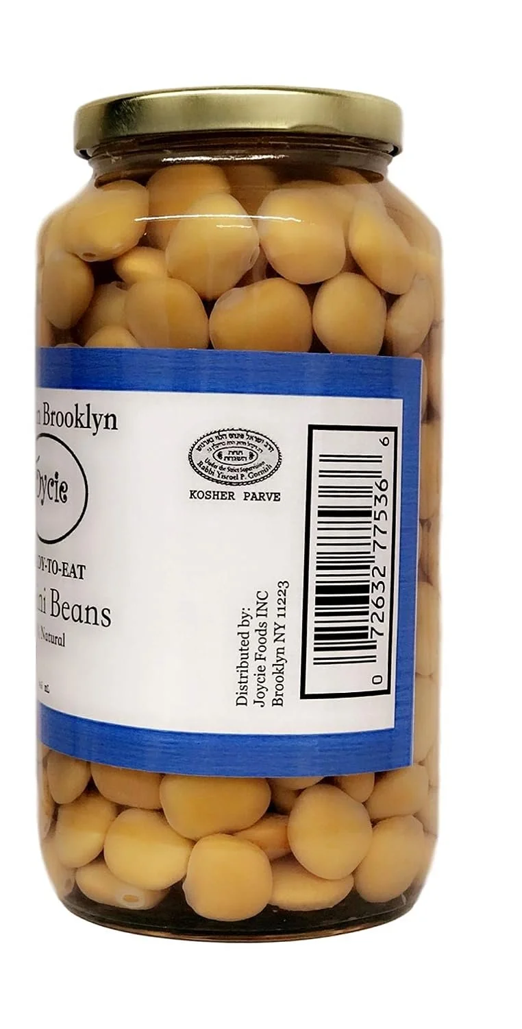 Joycie Ready To Eat Lupini Beans 32 OZ Jar Pack of 6 Healthy Snack 32 oz. Jar  Made in USA  All Natural  Non GMO  Fresh Harvest Keto, Plant Based, Mediterranean Diet I Non-GMO, Gluten-Free,...