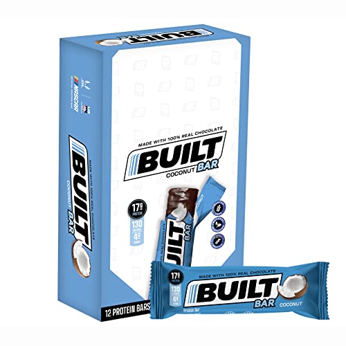 BUILT Protein Bars, Variety Pack, 12 Bars, Gluten Free, Protein Snacks, 17g High Protein, Chocolate Protein Bar - Great On The Go snack & Breakfast Bar (12 Flavor Mixed Sampler Box: 6 Bars & 6 Puffs)