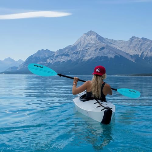 Kayak Paddle 4 Pieces Aluminum Shaft and PP Blade Floating 86.6in/220cm, 90.5inch/230cm Lightweight Oars