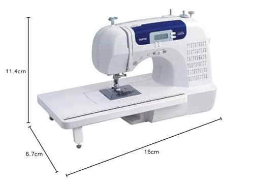 Brother CS7000X Computerized Sewing and Quilting Machine, 70 Built-in Stitches, LCD Display, Wide Table, 10 Included Feet, White