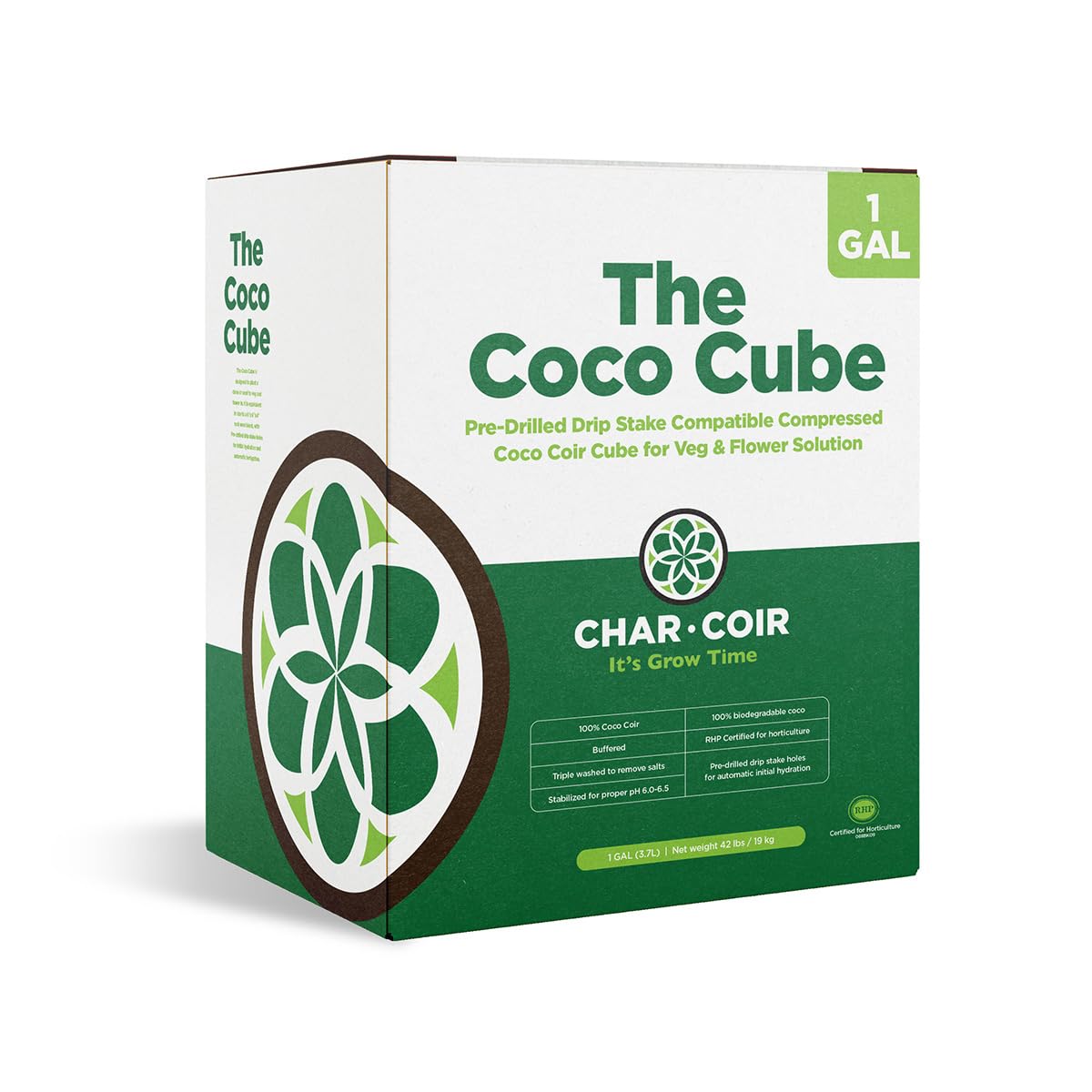 Coco Cube RHP Certified Coco Coir, 1 Gal, case of 32