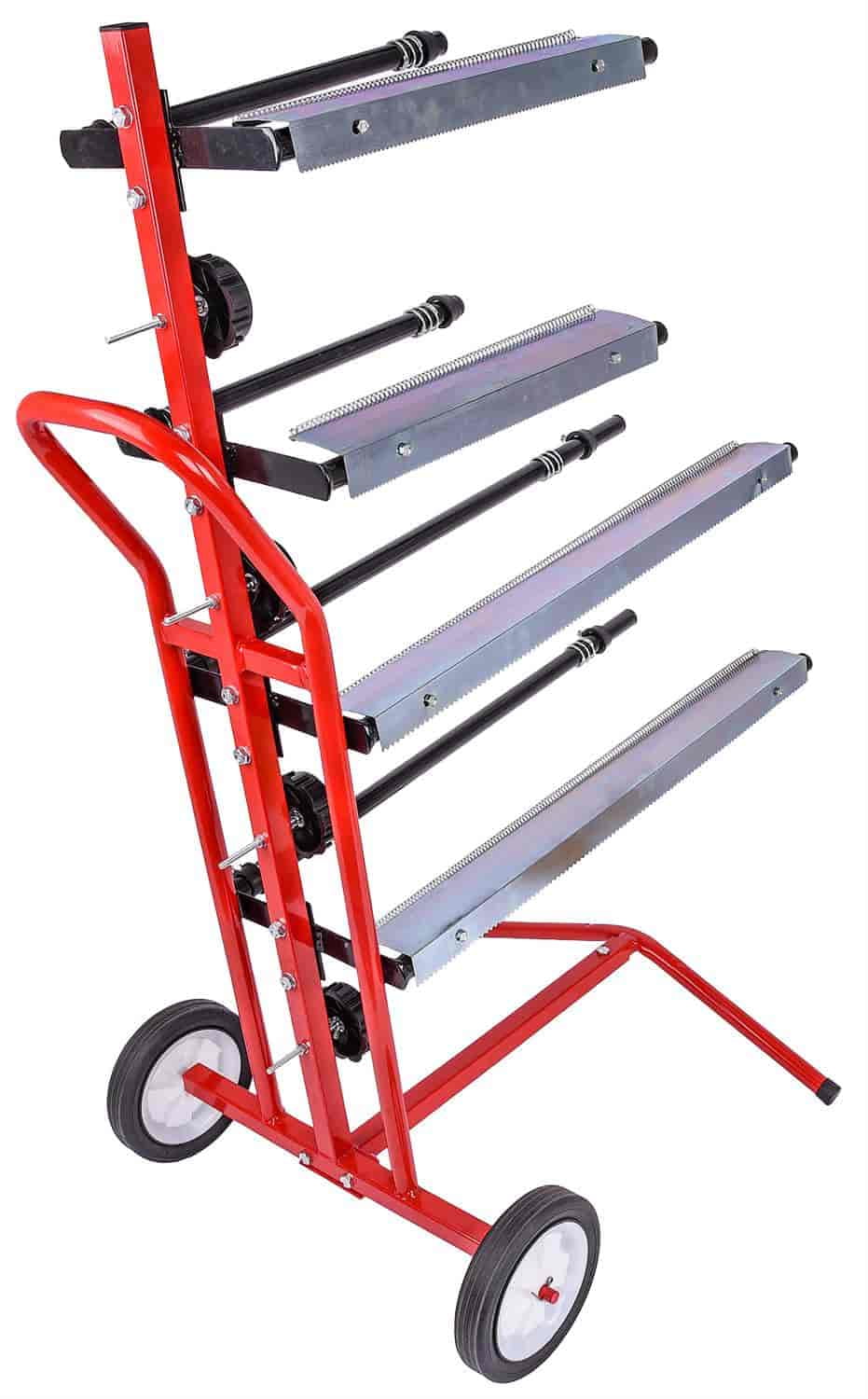 JEGS 81230 Mobile Masking Paper Stand Holds (2) 18 & (2) 12 Rolls of Paper Holds