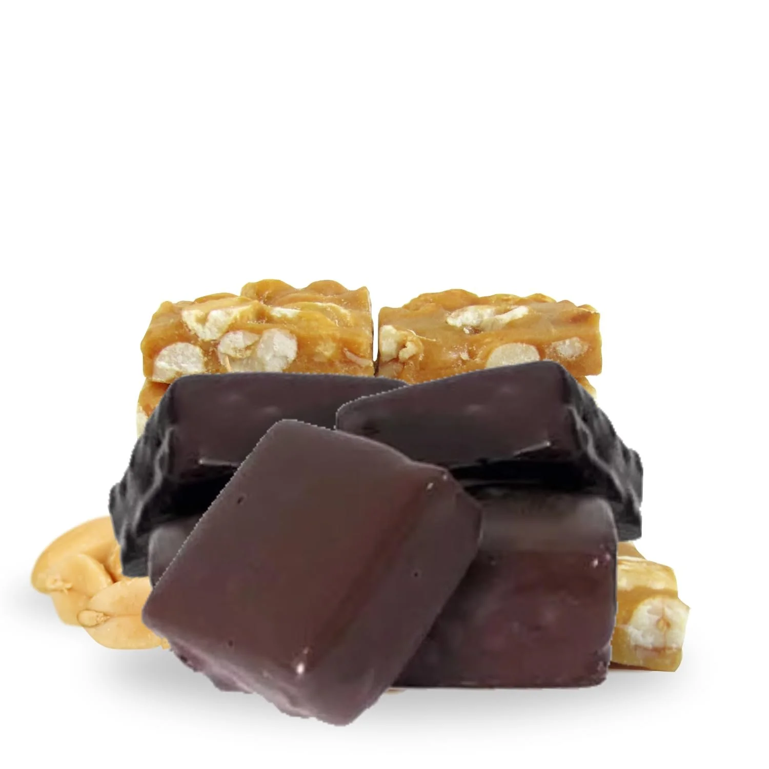 Gourmet Milk Chocolate Covered Peanut Brittle Candy by Its Delish, 2 lbs Bag Dairy, Kosher