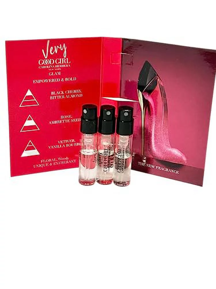 Very  Girl GLAM PARFUM Sample Spray Perfume WOMEN 1.5 Ml / 0.05 Fl Oz (Set Of 3) Clear