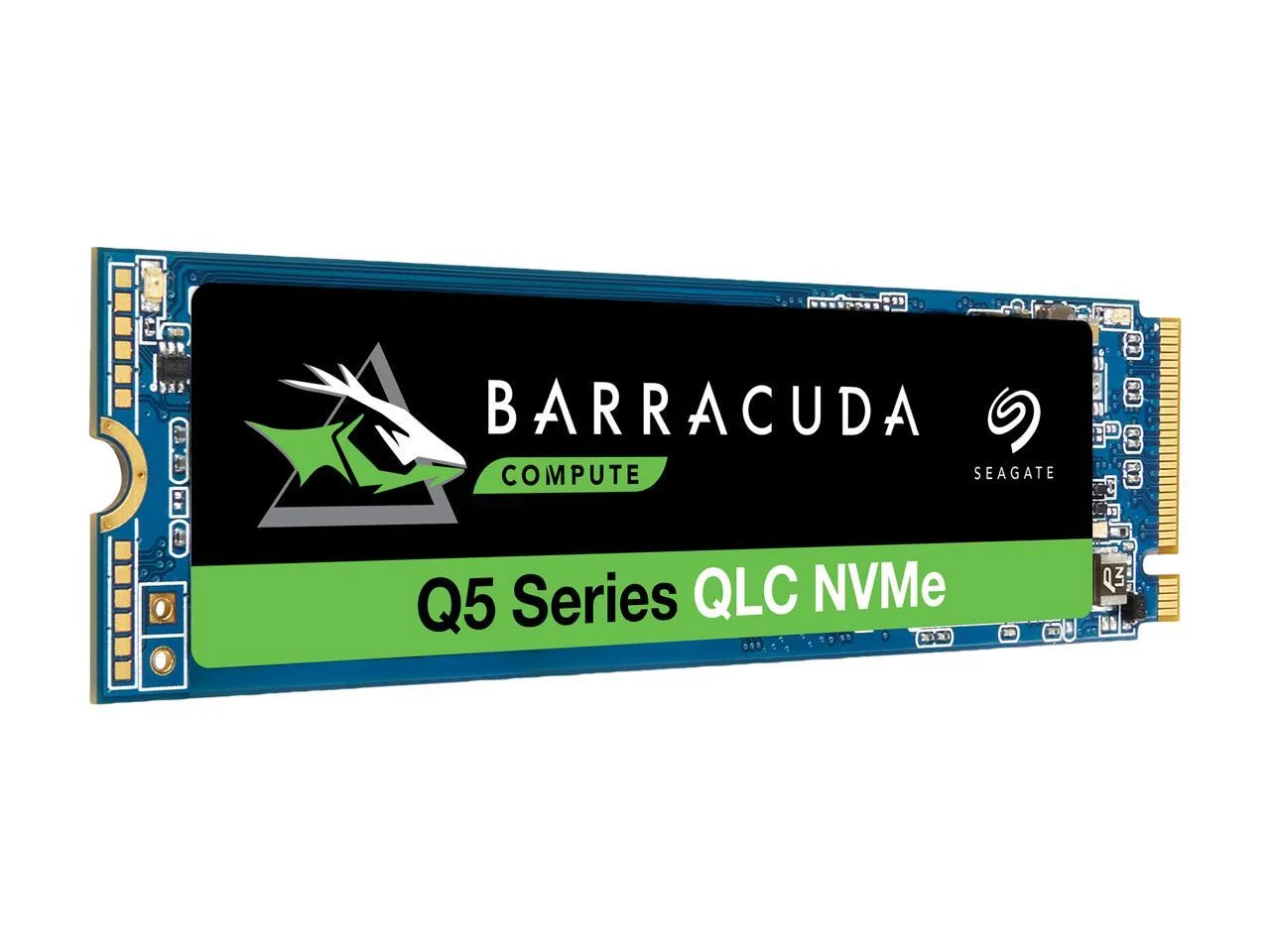Seagate BarraCuda Q5 M.2 2280 1TB PCIe Gen3 x4 NVMe 1.3 3D QLC Internal Solid State Drive (SSD) ZP1000CV3A001