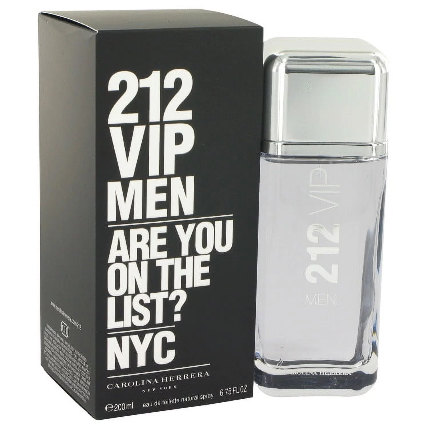 Carolina Herrera 212 Vip Eau De Toilette Spray for Men 6.7 oz