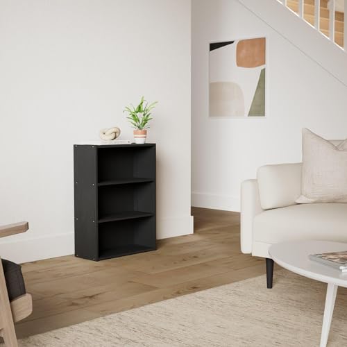 Furinno Pasir 3-Tier Open Shelf Bookcase, Americano