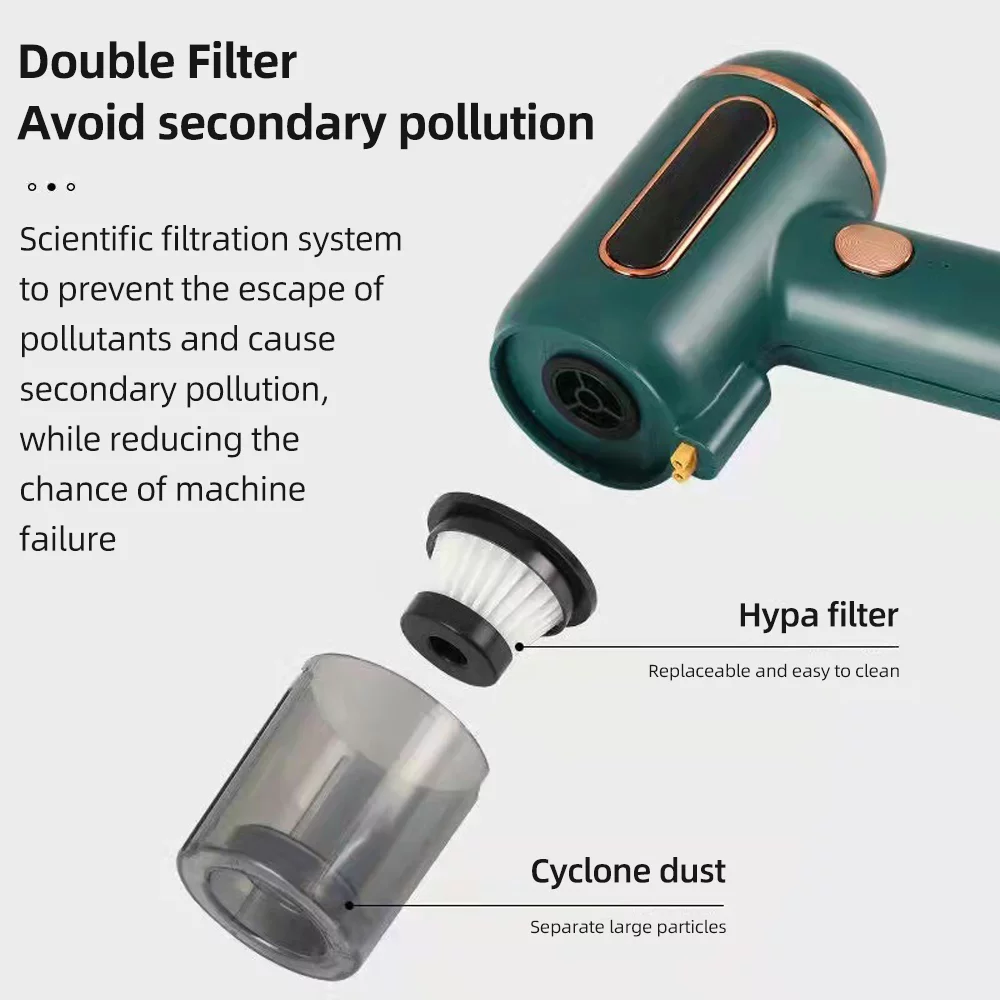 moobody Mite Removal Instrument Wireless Household Small 7200PA 120W Household Bed Mite Removal Machine 6000 Times/MIN Double Vacuum Cleaner UV Lamp Sterilization