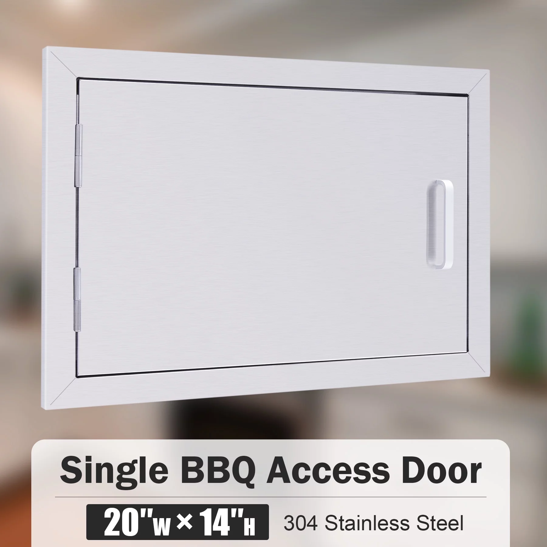 20x14 Kitchen Cabinet Door Stainless Steel Access Door for Outdoor Grills Ovens
