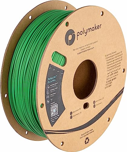 Polymaker PLA PRO Filament 1.75mm 1kg, Tough & High Rigidity White 3D Printing Filament, PolyLite PLA PRO 3D Printer Filament 1.75mm, Print with Most 3D Printers