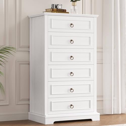HOSTACK 6 Drawer Dresser for Bedroom, 52