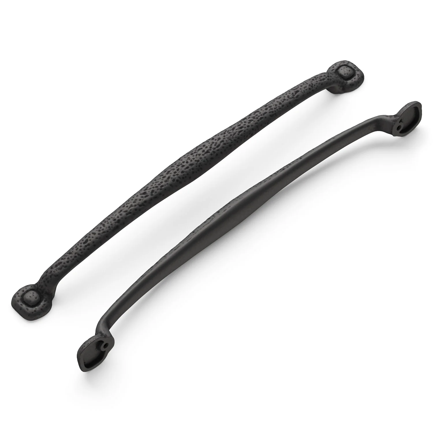 Hickory Hardware P2999-BI 18 In. Refined Rustic Black Iron Appliance Pull
