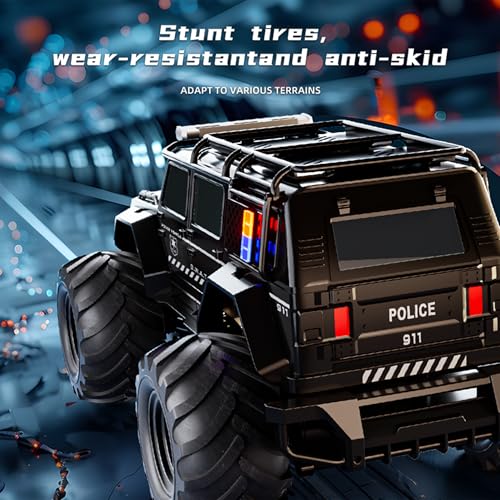 Threeking 1:16 Waterproof Monster Truck Pickup Toys RC Cars Remote Control Car Truck Toys 4WD All Terrain Off-Road Car Toy Gifts Presents 6 7 8 9 10 11 12 Year Old Kids Boys Girls Toys