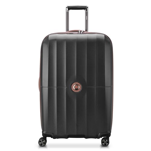 DELSEY PARIS Carrousel Hardside Expandable Luggage with Spinner Wheels, Navy, Carry-on 21 Inch