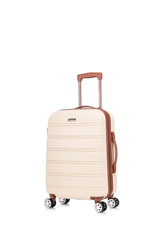 Rockland Melbourne Hardside Expandable Luggage with Spinner Wheels, 2TONENAVY, 2 Piece (20/28)