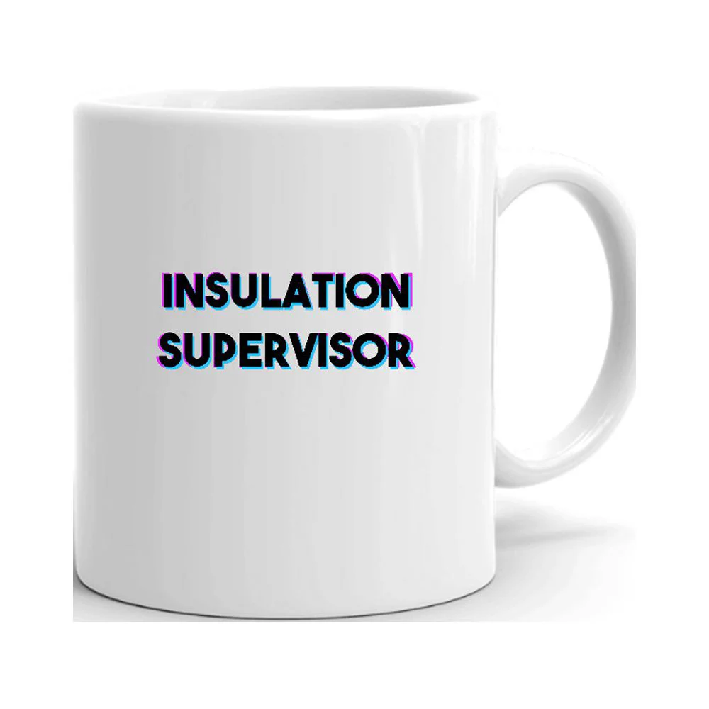 Tri Color Insulation Supervisor Ceramic Dishwasher And Microwave Safe Mug By Undefined Gifts