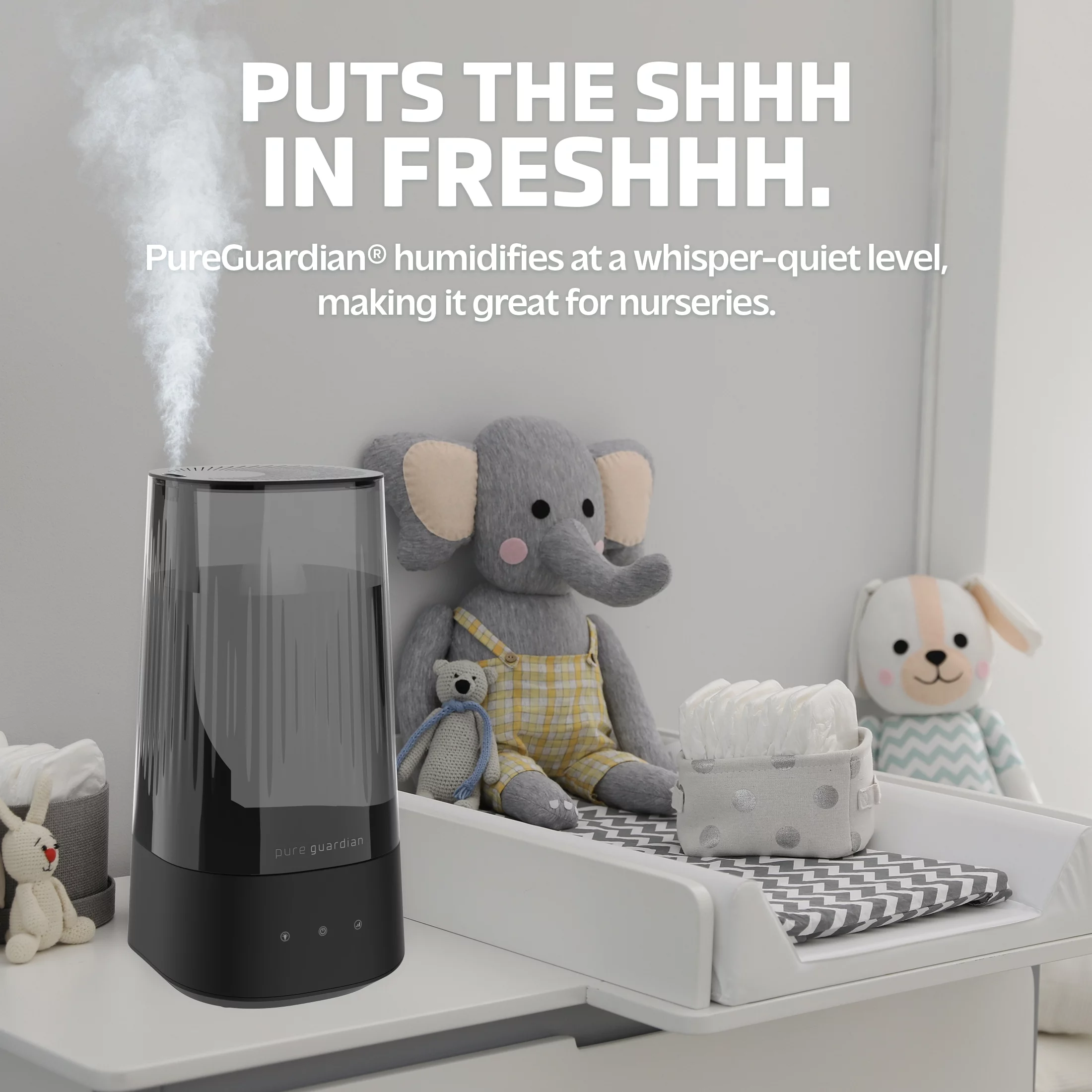 Pure Guardian 420 Sq. ft, 1 Gallon Ultrasonic Cool Mist Humidifier with Aroma Tray, H980C