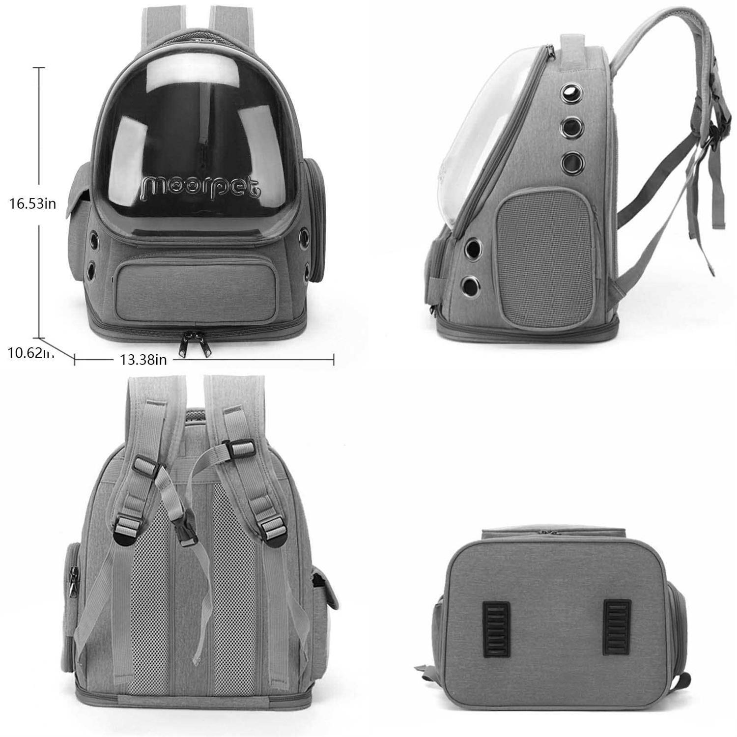 Cat Carrier Backpack Dog Backpack Carrier for Small Dogs Pet Bubble Backpack Bag with Air Holes Airline Approved Travel Carrier - Pet Supplies online store