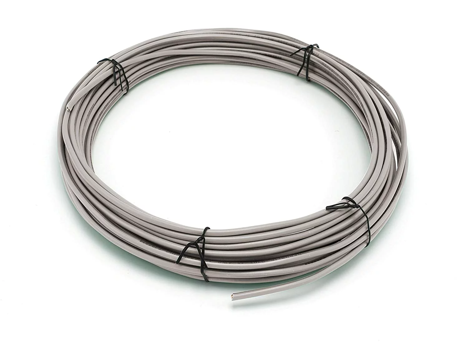 200 Feet (60 Meter) - Insulated Solid Copper THHN / THWN Wire - 10 AWG, Wire is Made in the USA, Residential, Commerical, Industrial, Grounding, Electrical rated for 600 Volts - In Grey