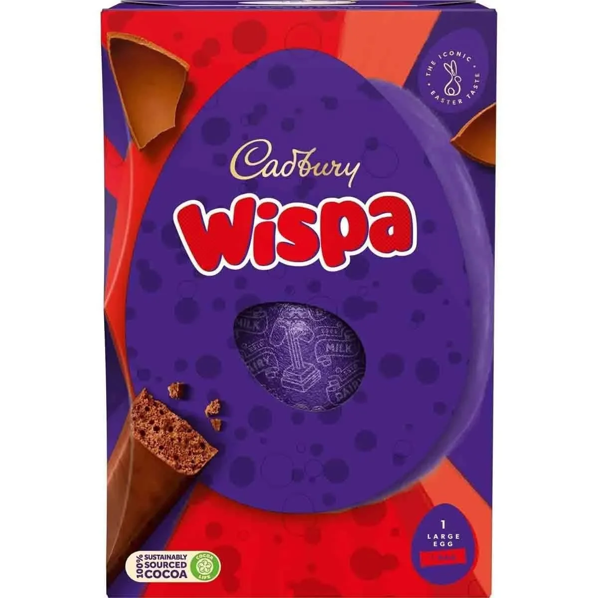 Cadbury Wispa Large Easter Chocolate Egg 224G