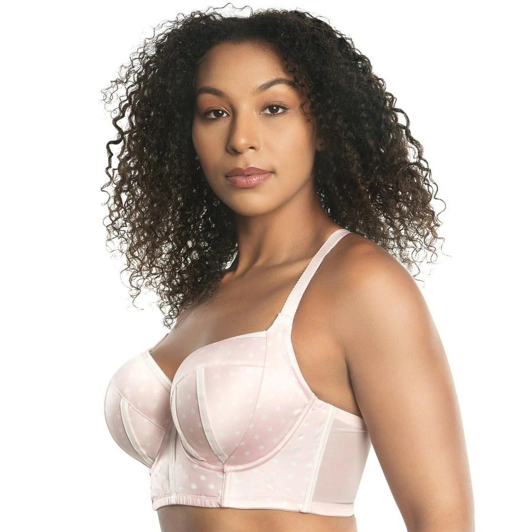 PARFAIT Women's Charlotte Longline Bra - Petal Pink Dot - 36DDD