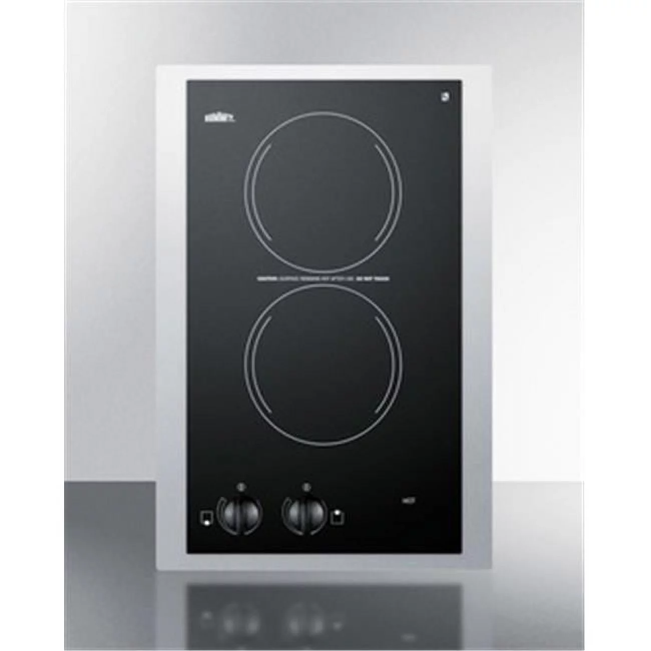 15 in. 115V Electric Smoothtop Cooktop, Black