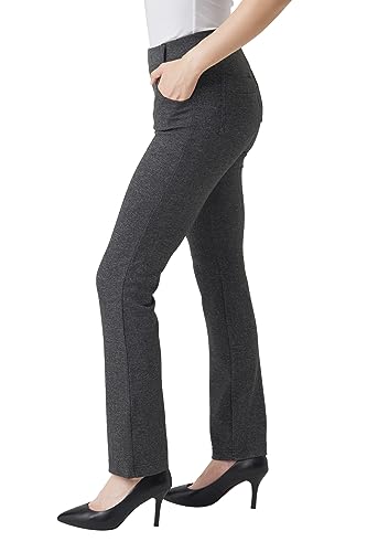 Yogipace,Belt Loops,Women's Petite/Regular/Tall Straight Leg Yoga Dress Pants