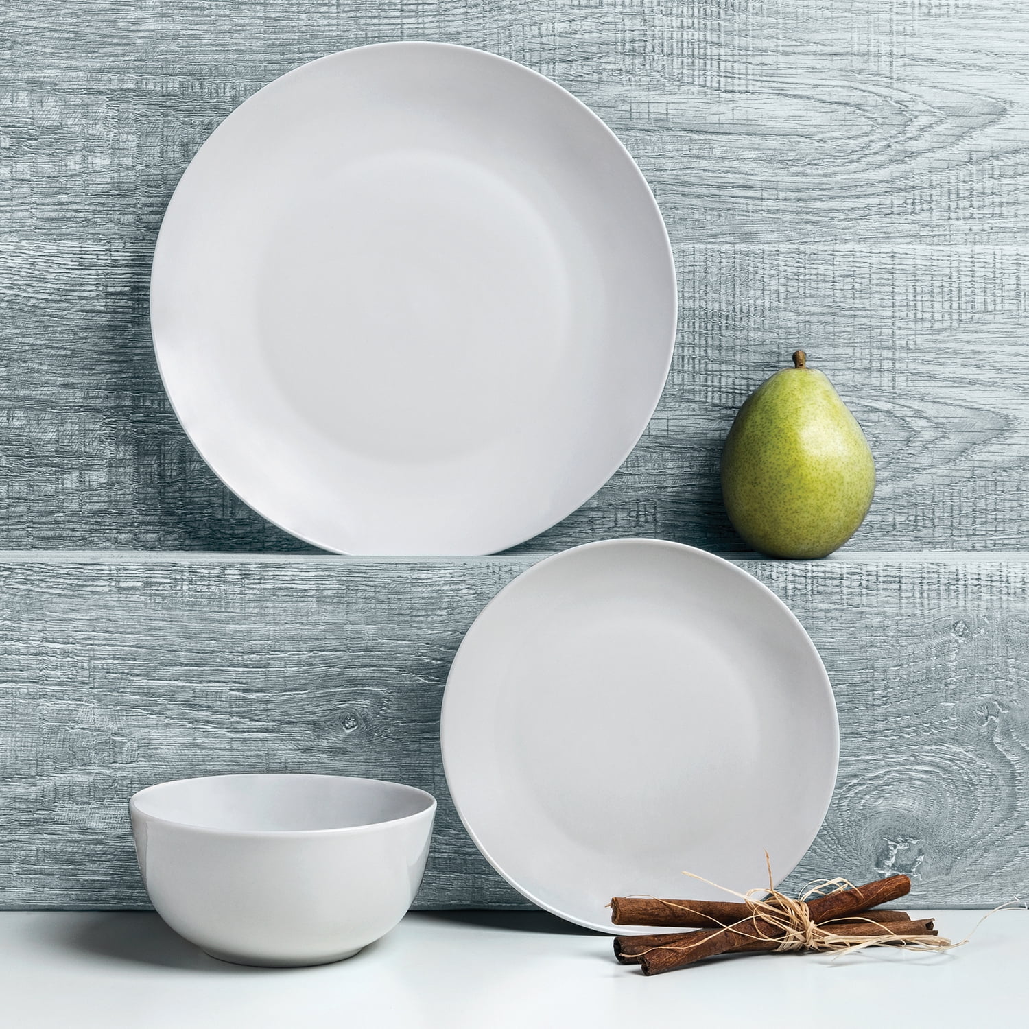 Safdie & Co. Porcelain Dinnerset 12 Piece Coupe Toulouse