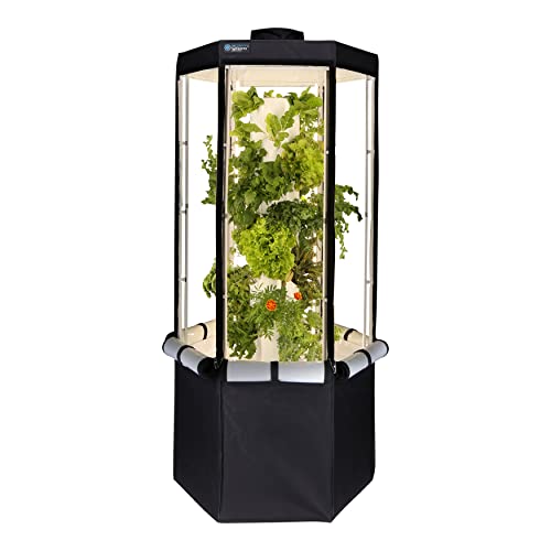 Indoor Hydroponic Growing System 2.0 – Grow 27 Lettuce, Vegetable, Herb & Fruiting Plants | includes Grow Tent, 150W LED Grow Lights, Fan & Wheels for Indoor Gardening