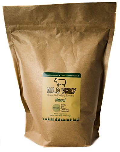 Raw Grass-Fed Whey Protein, Cold Process, Nondenatured, Pasture-Raised Cows, Low Carb, Keto, Paleo Friendly, GMO-Free, Gluten-Free, rBGH-Free, U.S.A Made, 480g Protein (1.32 Pound Unflavored)
