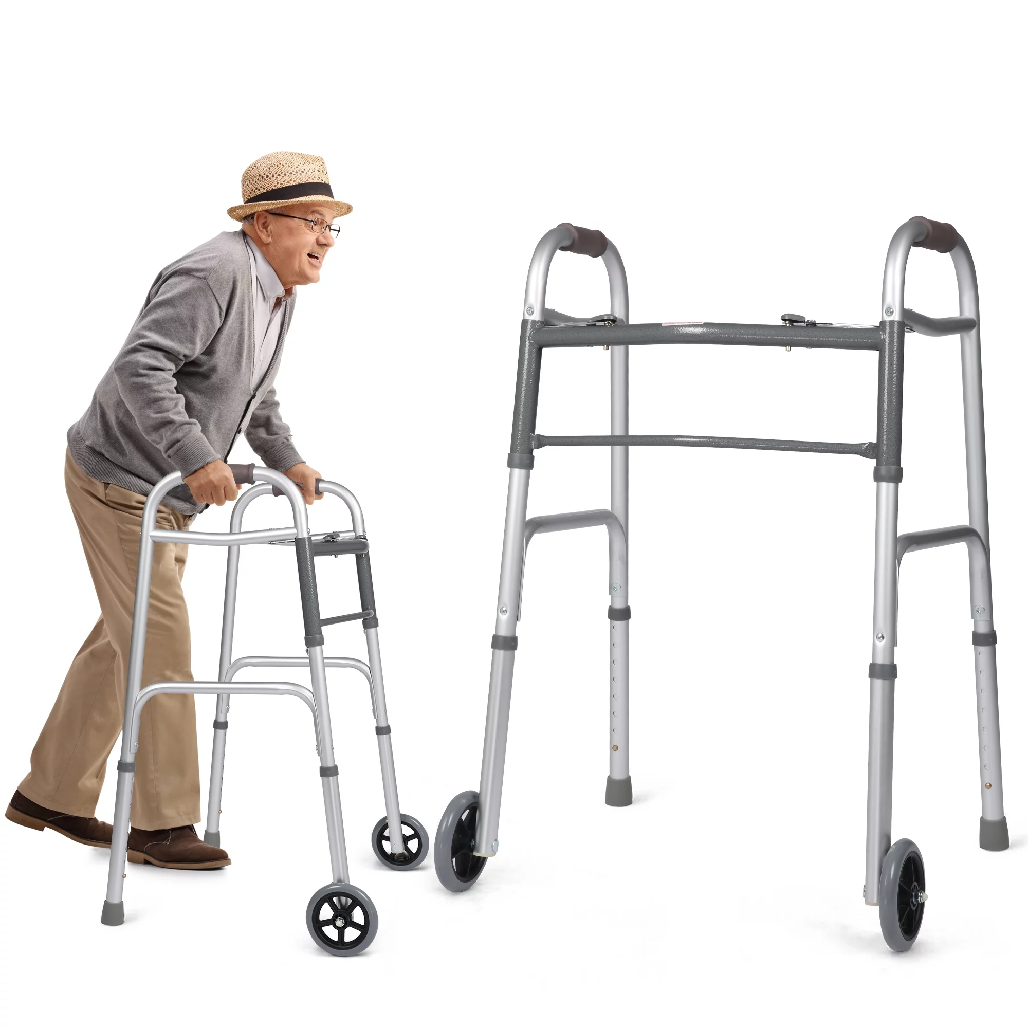 KARMAS PRODUCT Foldable Standard Walker with 5