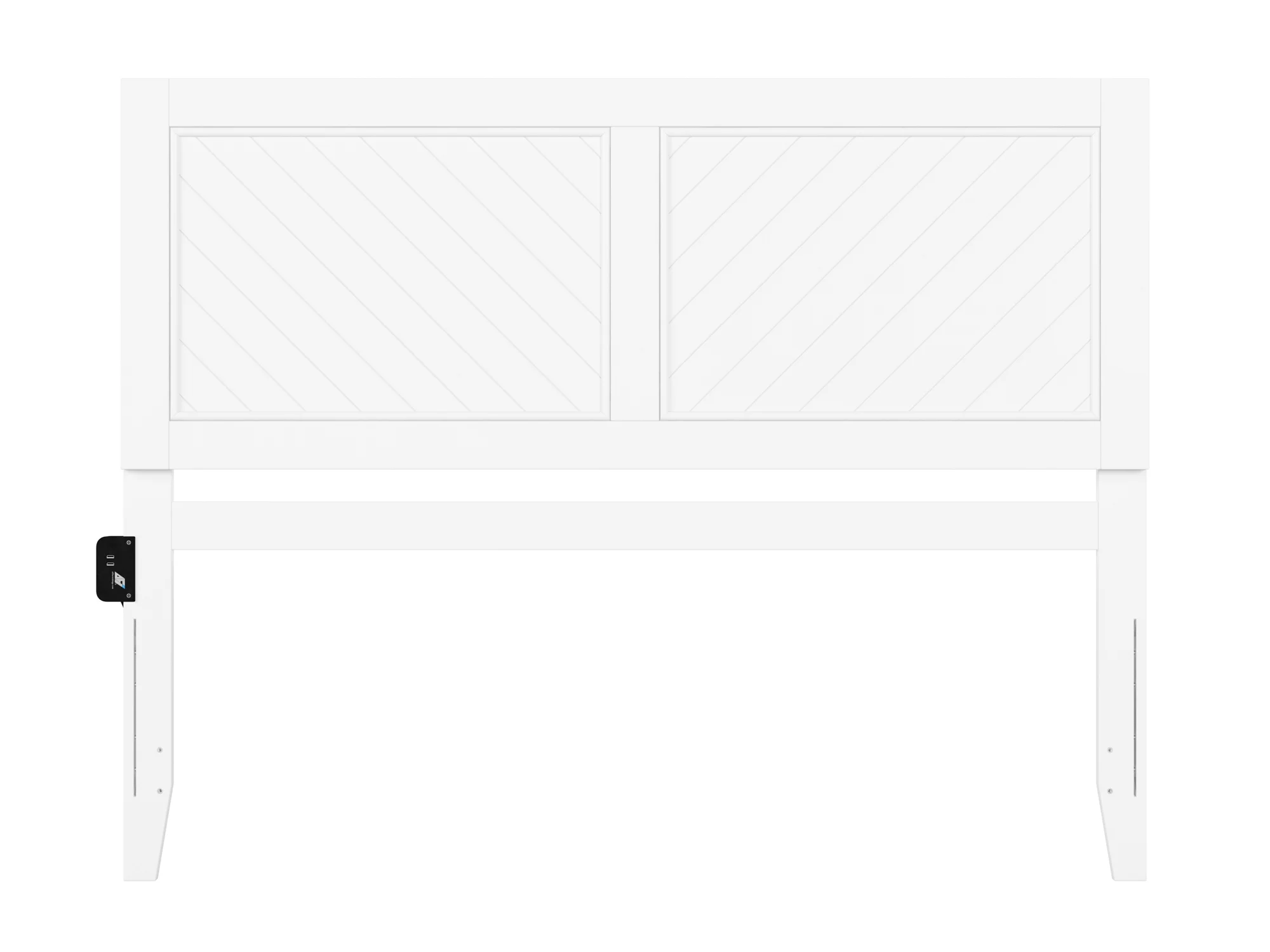 AFI Canyon White Solid Wood Rustic Farmhouse Headboard, Queen