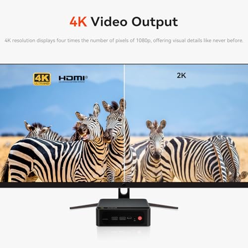 Beelink Mini PC SER5 with AMD Ryzen 5 5500U Mini Computer(6C/12T, up to 4.0GHz), 32GB DDR4 500GB NVMe SSD, Desktop PC 4K HD Dual Display HDMI/DP1.4/WiFi 6/Bluetooth 5.2/2.5Gbps Ethernet