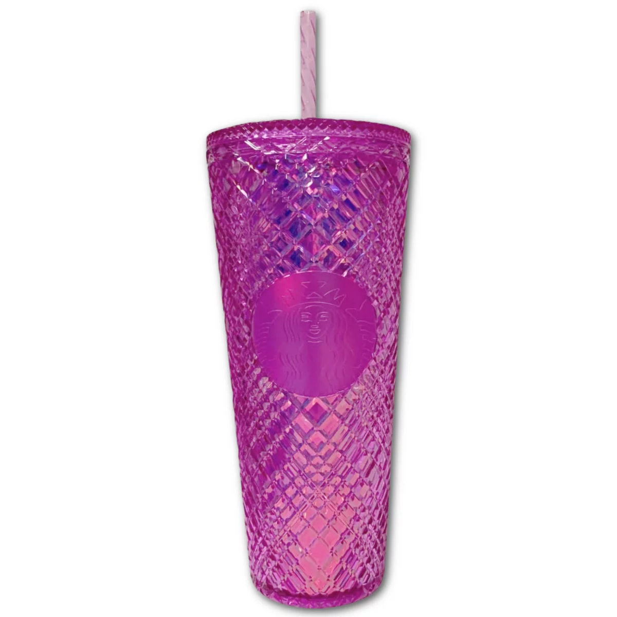 Starbucks 2023 Winter Purple Jewel Tumbler 24oz Venti Cold Cup With Straw Limited Edition Collector's Cup