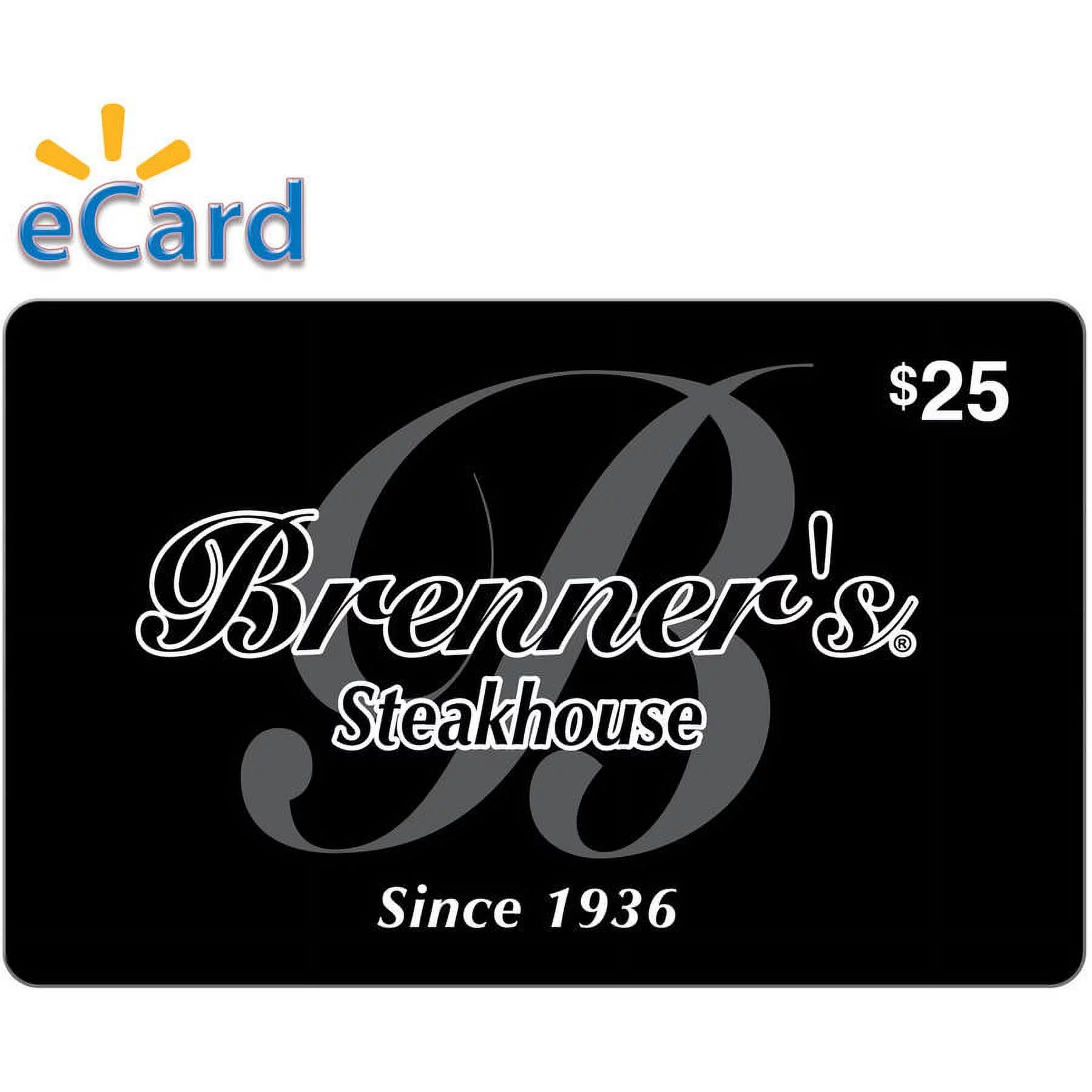 Brenner's Steakhouse $25 eGift Card