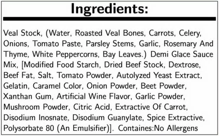 Bonewerks Culinarte Thickened Veal Stock Reduction, 2 Pound -- 6 per Case.