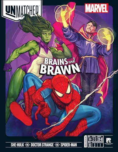 Unmatched: Marvel - Brains and Brawn - Strategy Fighting Superhero Game for Family, Teens & Adults by Restoration Games