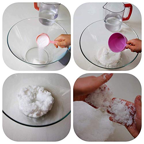 Two Pounds of Science Gong Fun Instant Snow Powder Add Water to Make 16 Gallons of Fake Snow, Artificial Snow