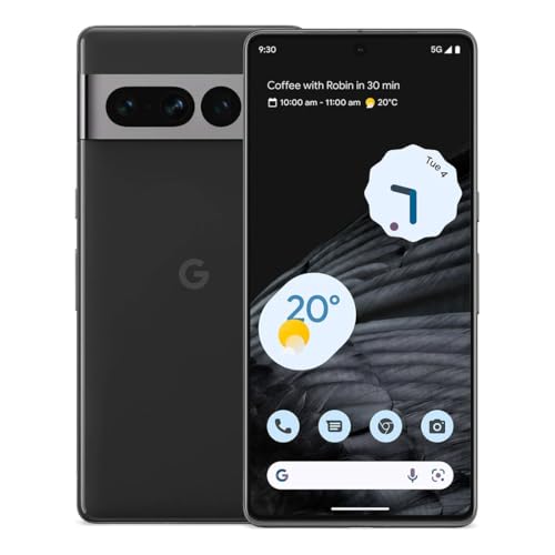 Google Pixel 7 Pro - 5G Android Phone - Unlocked Smartphone with Telephoto/Wide Angle Lens, and 24-Hour Battery - 128GB - Obsidian