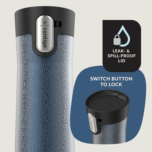 Contigo AUTOSEAL West Loop Vacuum-Insulated Stainless Steel Travel Mug with Easy-Clean Lid 20 oz Sake