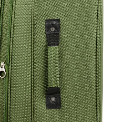 SwissGear Sion Softside Expandable Luggage, Black, Checked-Large 29-Inch