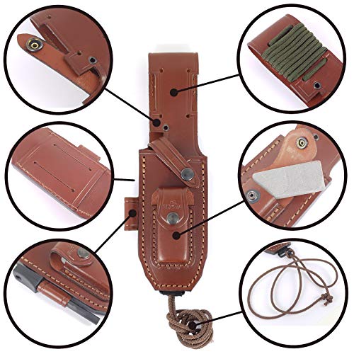 JEO-TEC Nº39 Fixed Blade Bushcraft Survival Hunting Camping Field Knife, Full Tang 11