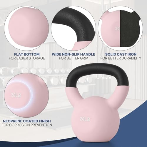 MADOG Neoprene Coated Kettlebells, Strength Training Hand Weights