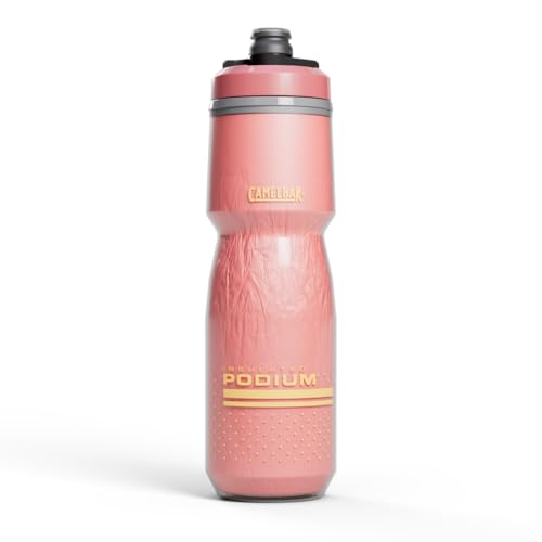 CamelBak Podium Chill Bike Insulated Squeeze Water Bottle Navy Stripe, 24oz