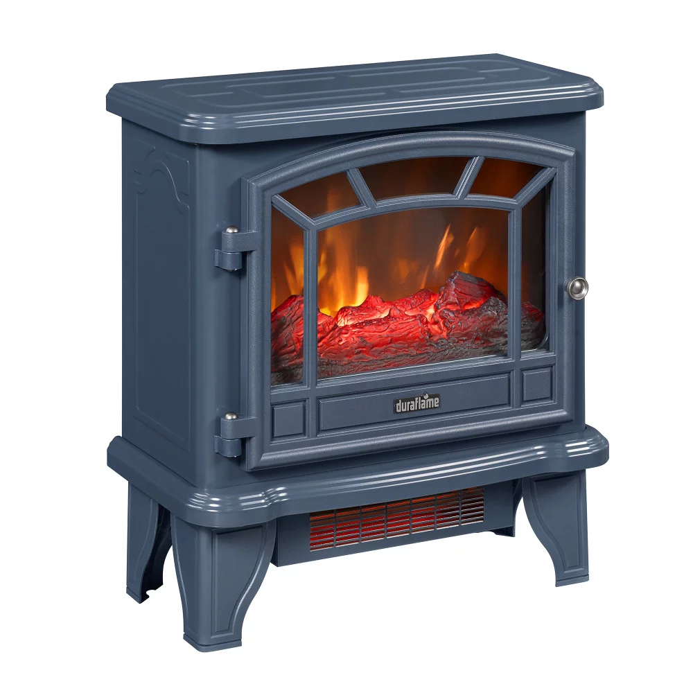 Duraflame 1,000 sq ft Infrared Quartz Electric Fireplace Stove Heater, Blue