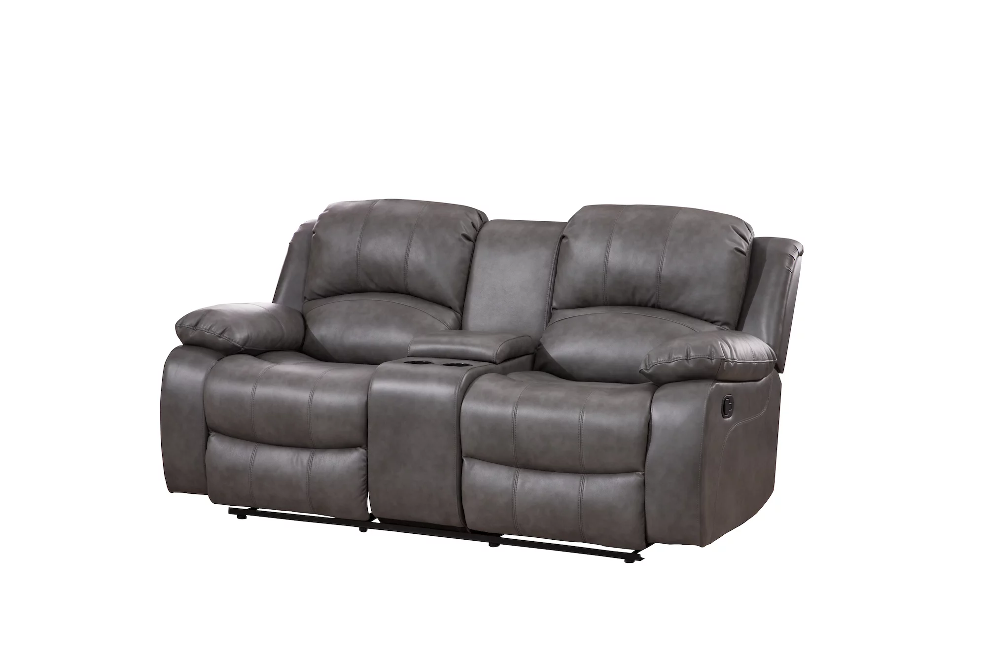 Betsy Furniture Bonded Leather Reclining Sofa Living Room Loveseat