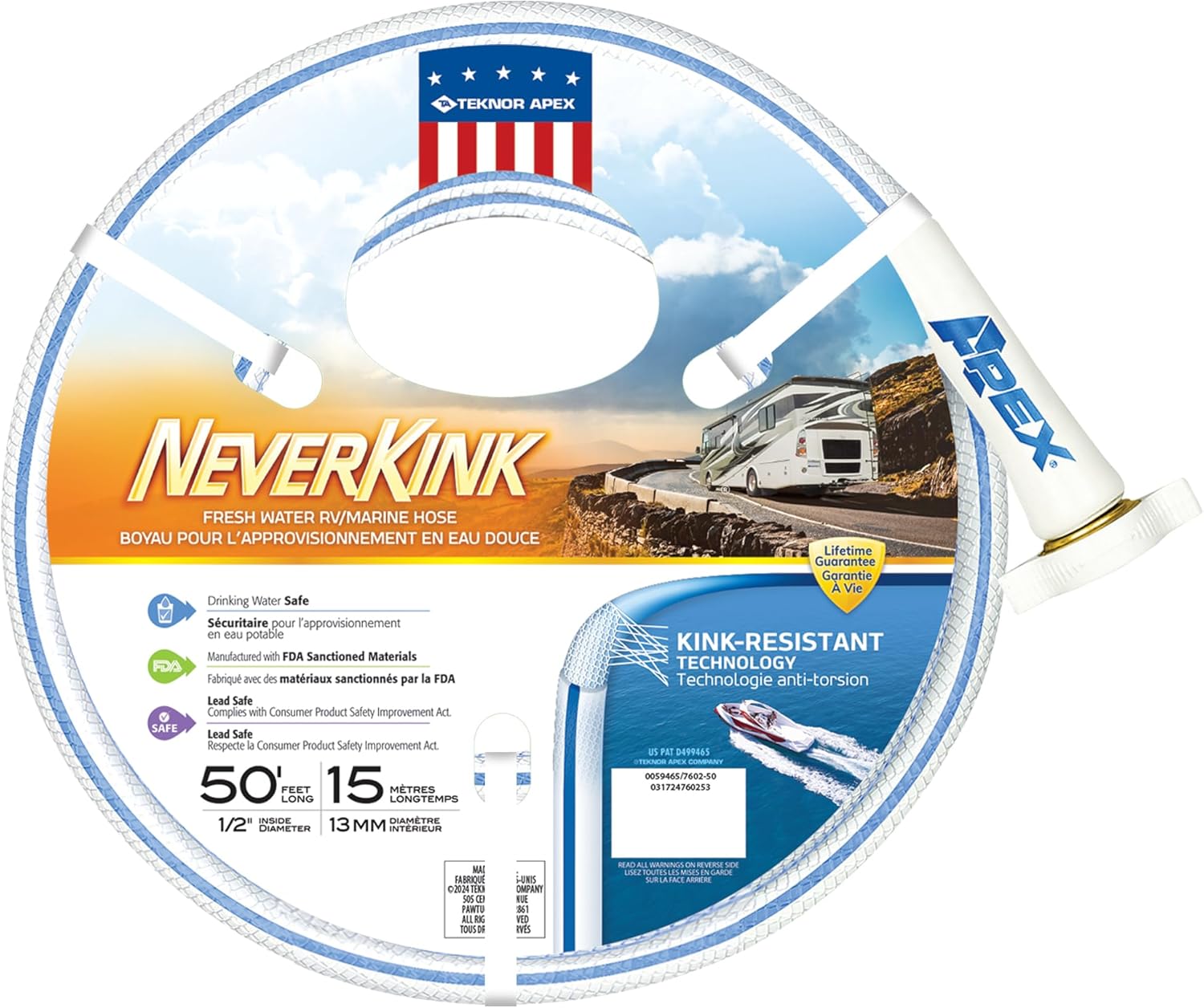 Teknor Apex 8602-25 NeverKink RV/Marine Hose - 5/8