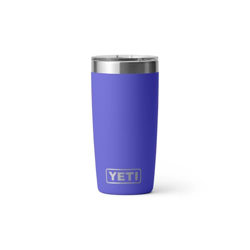 YETI Rambler 10 oz Tumbler, Stainless Steel, Vacuum Insulated with MagSlider Lid, Firefly Yellow