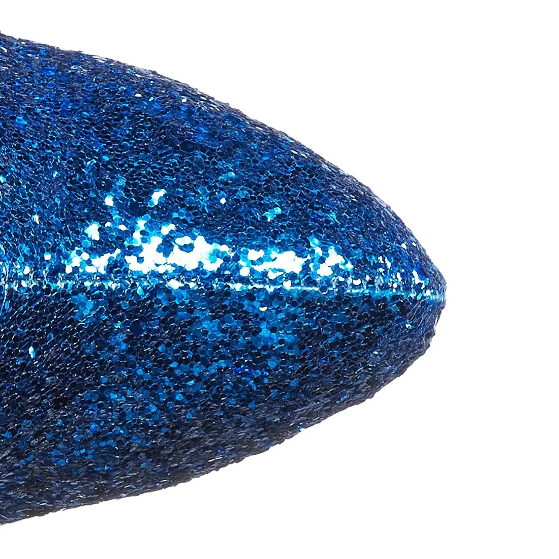 Ellie Shoes E-421-Zara 4 Knee-High Boot with Glitter Blue / 9